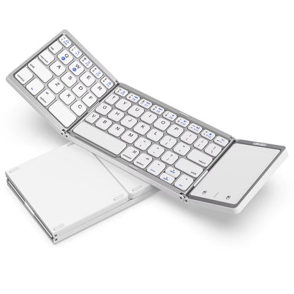Foldable Wireless Bluetooth Keyboard Rechargeable Folding Portable Keyboard