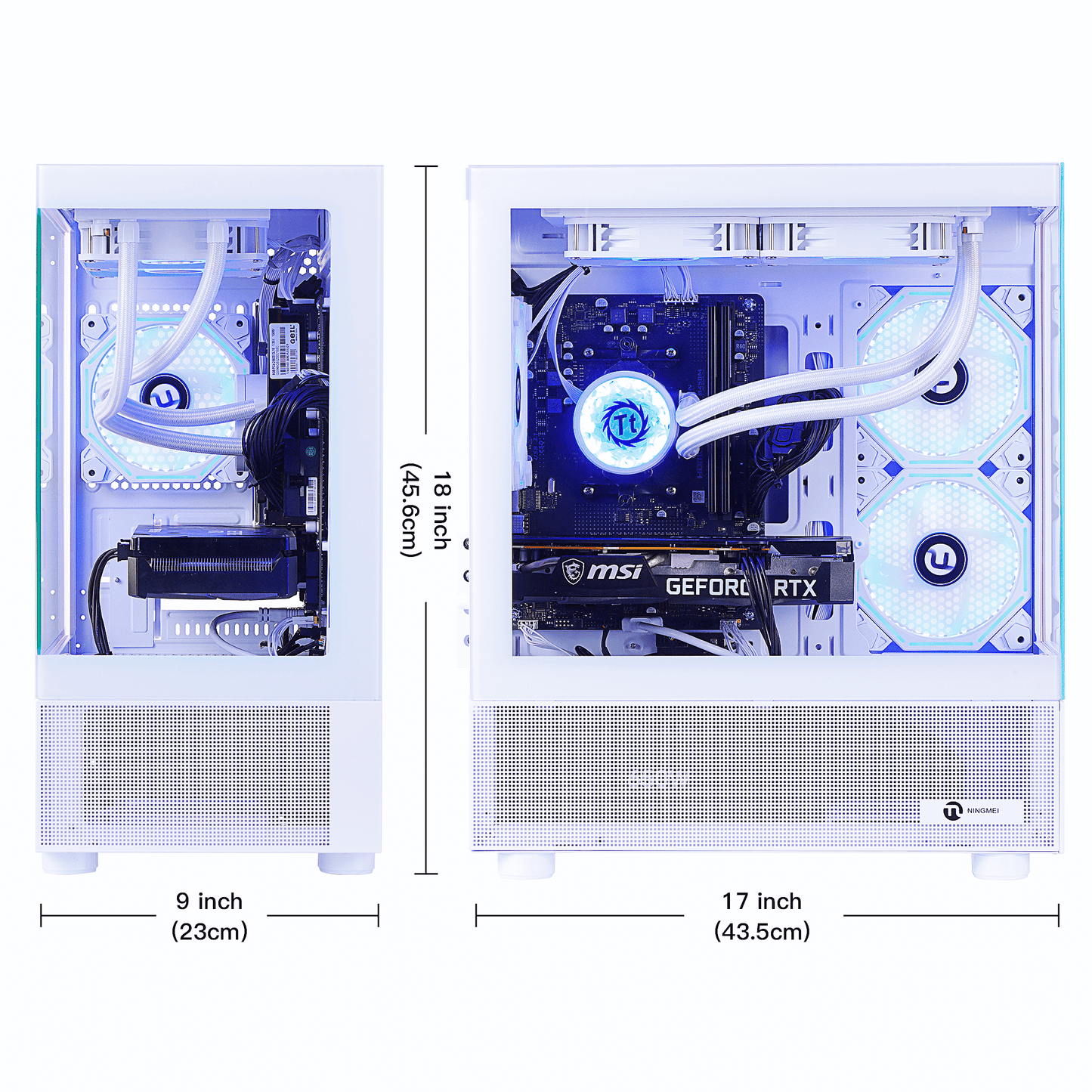 Lumishore Gaming PC AMD Ryzen 7 5700X NVIDIA RTX 5060 32GB RAM 1TB SSD Wifi PC Gaming