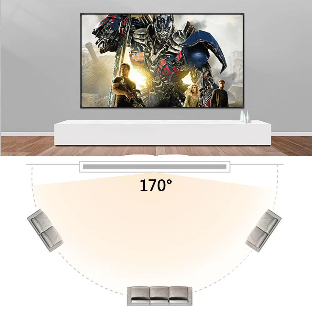 Projection Screen Portable Projector Screen 100 Inch 120 Inch 150 Inch 16:9,Outdoor Movie Screen for Travel Home Theater