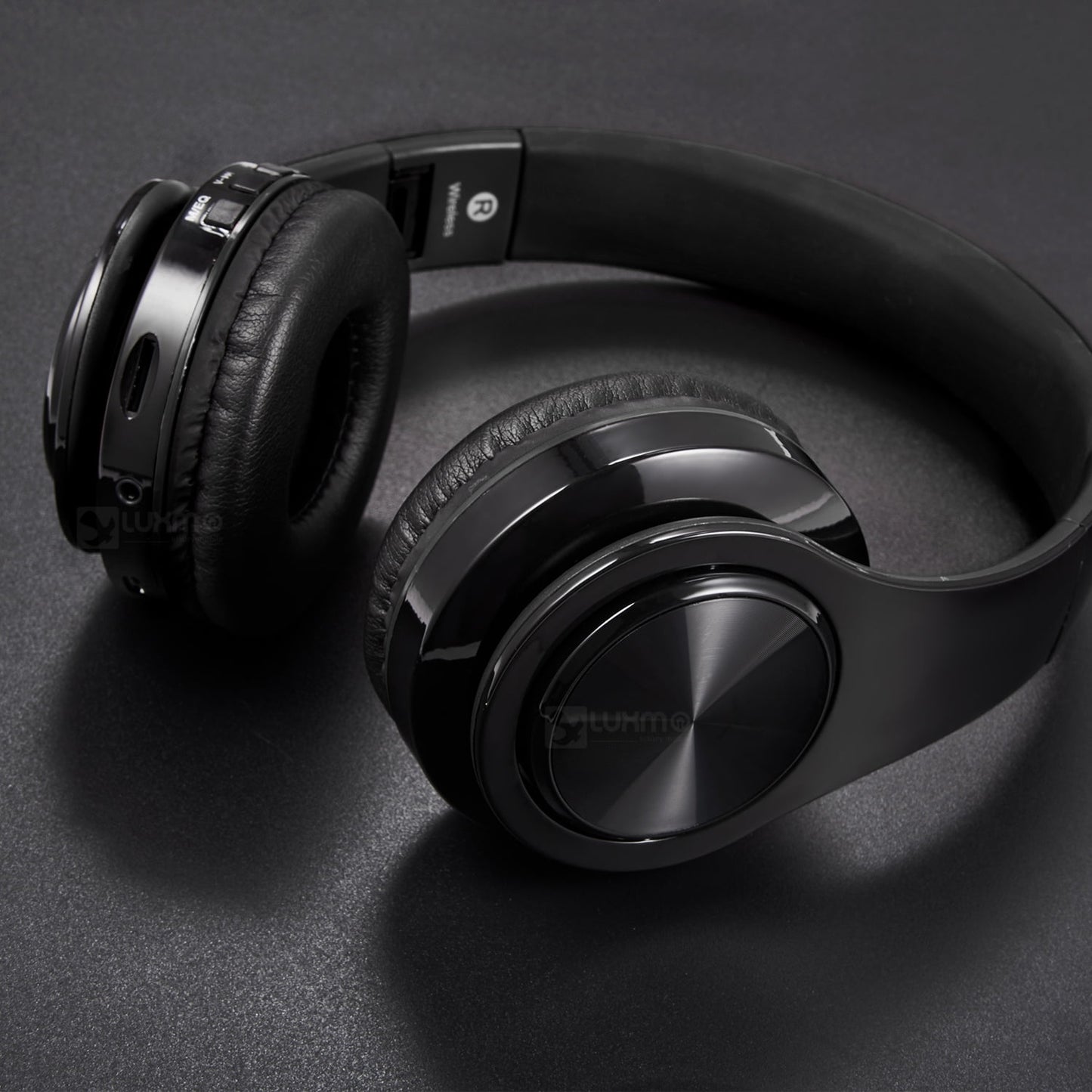 Bluetooth Headphones over Ear, LUXMO Wireless Noise Cancelling Headphones Foldable Stereo Headset with Mic, Rechargeable Headphones Handsfree Headphones for PC, Laptops and Smartphones