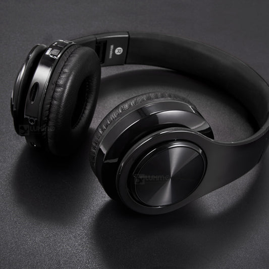 Bluetooth Headphones over Ear, LUXMO Wireless Noise Cancelling Headphones Foldable Stereo Headset with Mic, Rechargeable Headphones Handsfree Headphones for PC, Laptops and Smartphones