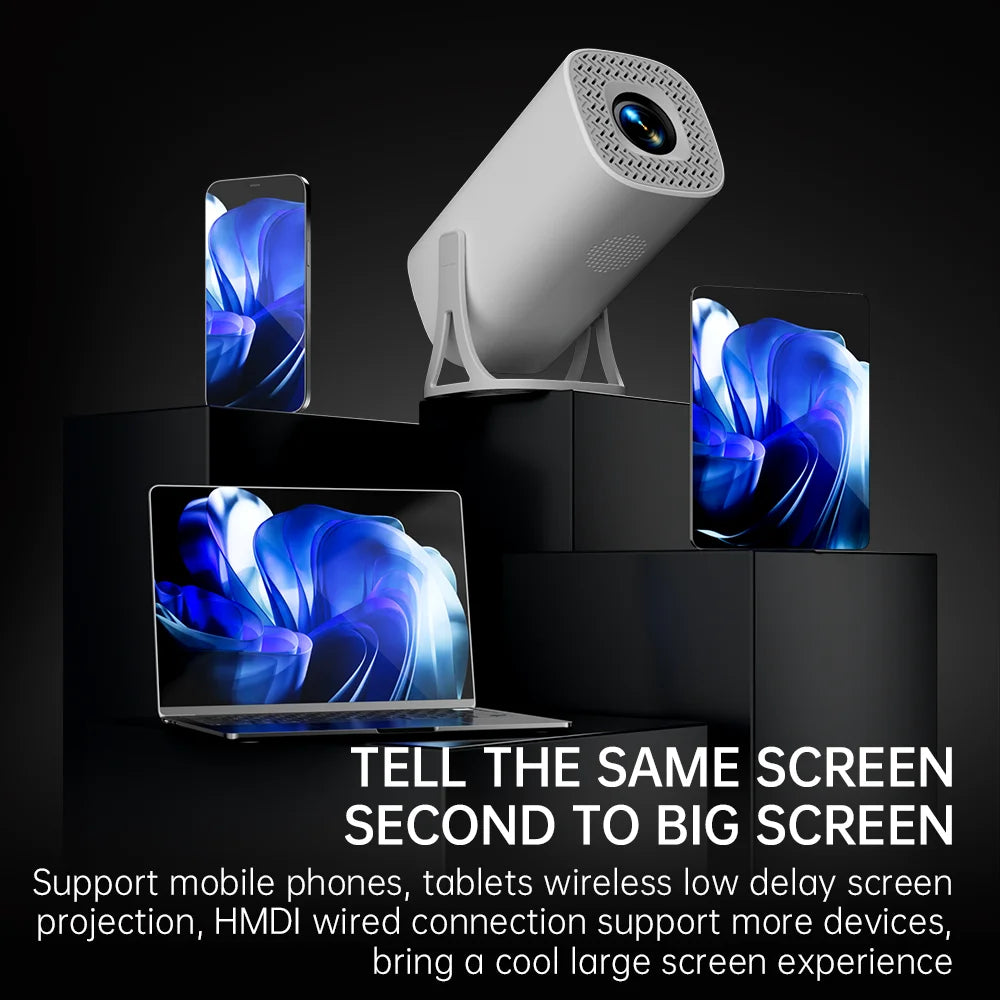 S40 Android 11 Mini Projector Support 4K 1080P 2.4G/5GWIFI BT5.0 Projector 1280*720P Home Cinema Portable Projector