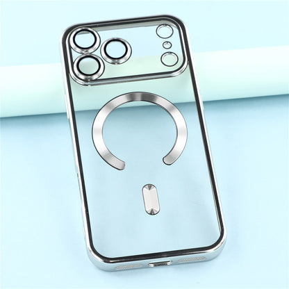 Magsafe with Lens Glass Case for Iphone 17 Pro Max 16Pro 17E 15 14 13 12 SE 2022