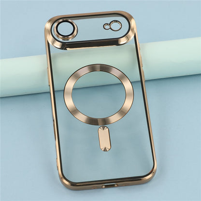 Magsafe with Lens Glass Case for Iphone 17 Pro Max 16Pro 17E 15 14 13 12 SE 2022