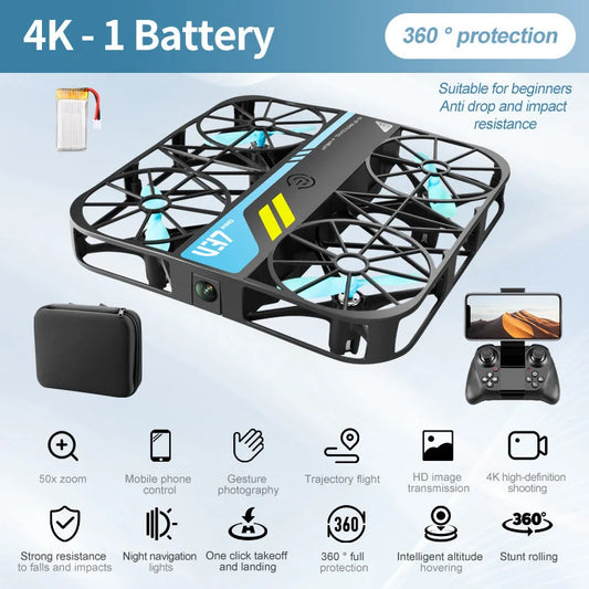 Mini 8K Drone with Camera 4K HD Easy to Carry Wifi FPV